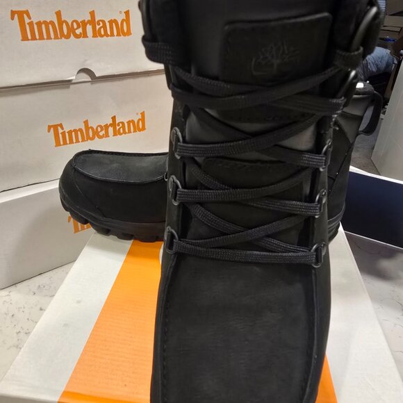Timberland Chillberg Mid Waterproof Hiking Boot Men's Black Boots TB1A2DXY015 10 - Picture 4 of 15